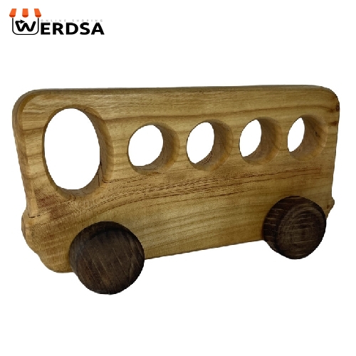 اسباب بازی چوبی مدل ماشین اتوبوس