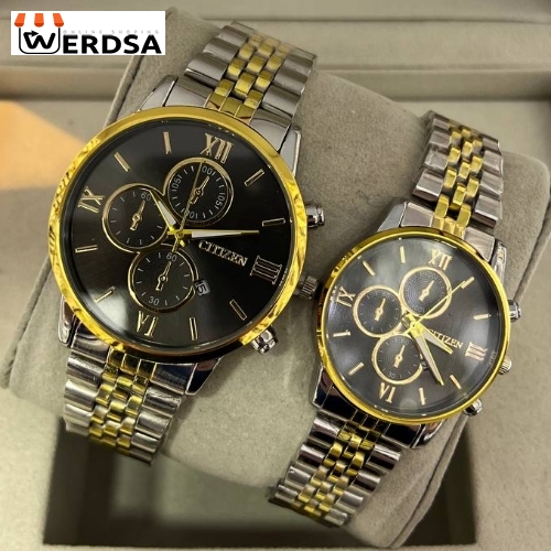 ساعت ست بند استیل سیتیزن دو رنگ