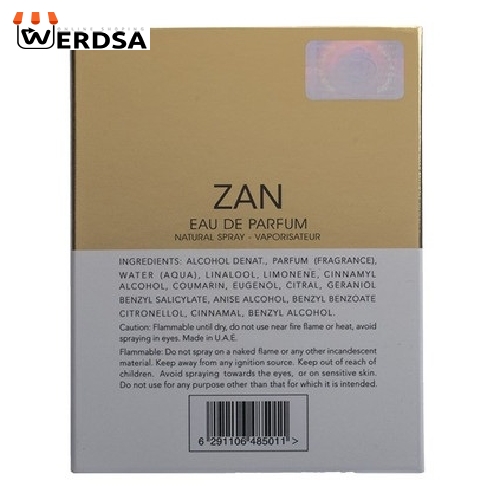 ادو پرفیوم زنانه فراگرنس ورد مدل Zan حجم 100 میلی لیتر