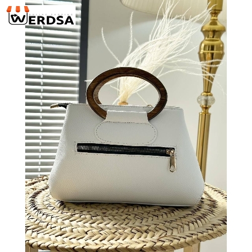 کیف دستی زنانه با دسته چوبی شرینگ کد 1840