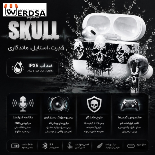 هدفون بلوتوثی تونیکس مدل SKULLX - PRO 2