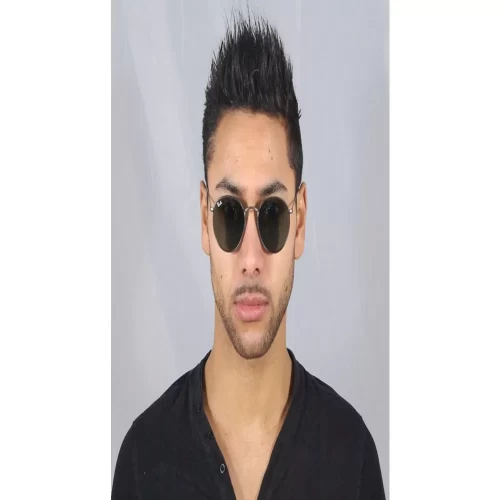 عینک آفتابی RayBan 3447 029 Round Gunmetal Green Classic G 15 - Image 7