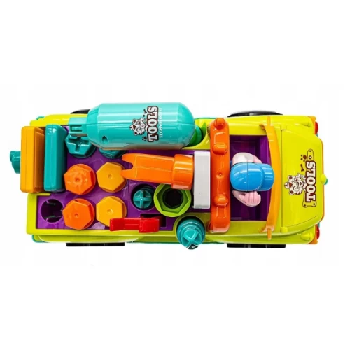 اسباب بازی کامیون ابزار هولی تویز Huile Toys رنگ سبز کد 6109