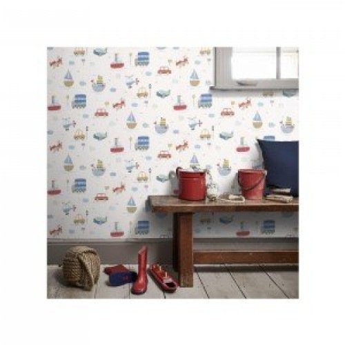 کاغذ دیواری انگلیسی اتاق کودک - تاینی تاتز G45162 tiny tots