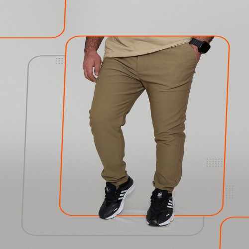 شلوار اسلش کرم مردانه مدل 1326