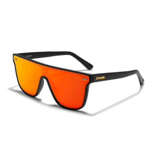 عینک آفتابی دی فرانکلین مدل D.franklin INFINITY / MATT BLACK - RED REVO - Image 4