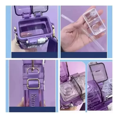 قمقمه نی دار طرح کرومی کتابی سایز کوچک کد 212291