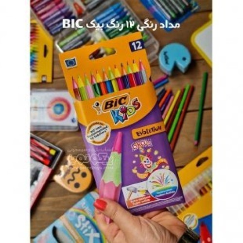 مداد رنگی 12 رنگ بیک BIC کد 2064