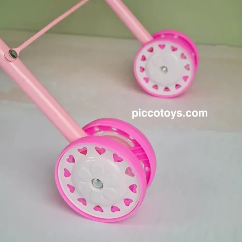 کالسکه عروسک سایبان دار صورتی کد 616B