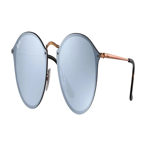 عینک آفتابی RayBan 3574N Blaze Round Bronze Copper Violet Mirror - Image 2