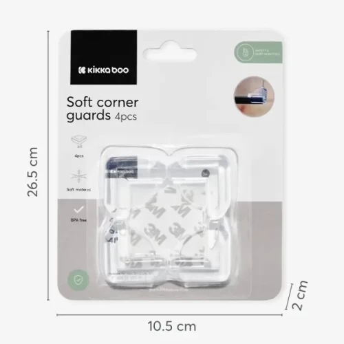 محافظ گوشه شفاف کیکابو Kikkaboo Soft Corner Guards کد 201629