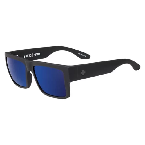 عینک آفتابی اسپای SPY Cyrus Soft Matte Black - HD Plus Bronze with Blue - Image 2