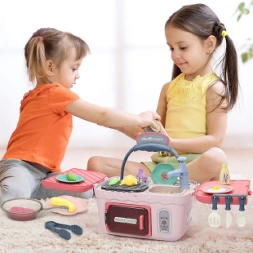 آشپزخانه کیفی کودک صورتی