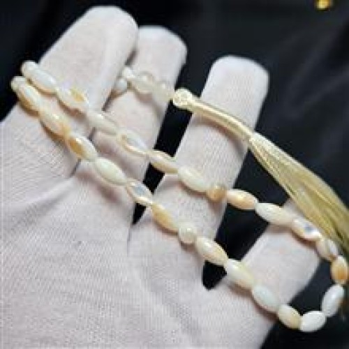 خرید تسبیح 33 دانه صدف طبیعی وردسا