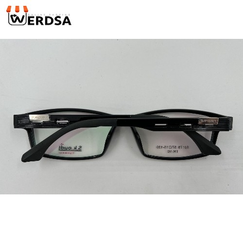 عینک طبی S.koudi مشکی TR90 مدل مربع سبک و مقاوم 1483