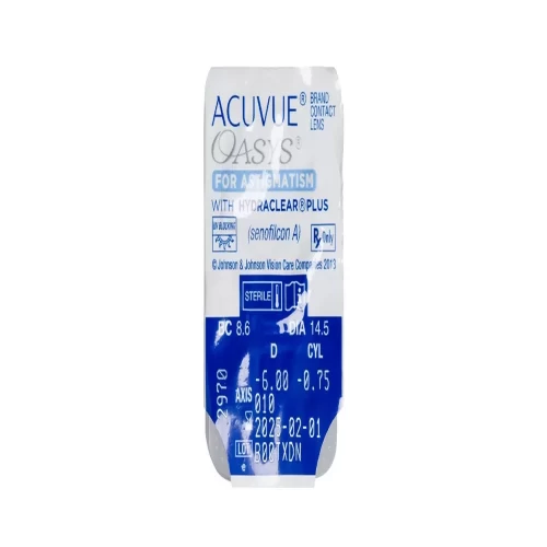 لنز طبی ماهانه آستیگمات اکیو وی اوسیس Acuvue Oasys HydraClear Plus - Image 2