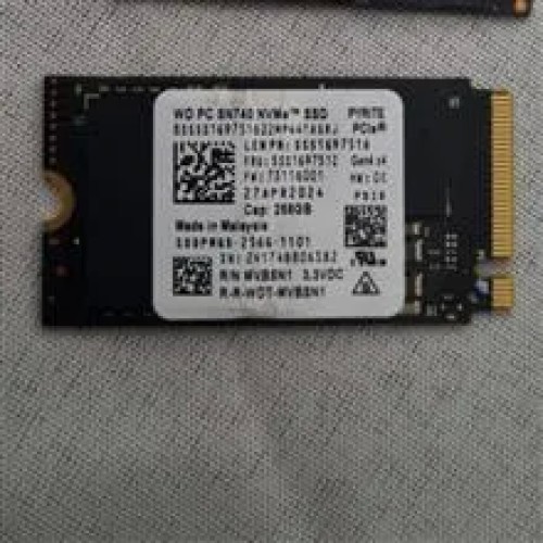 فروش ssd M2 WesternDigital 256GB 2240 GEN4X4