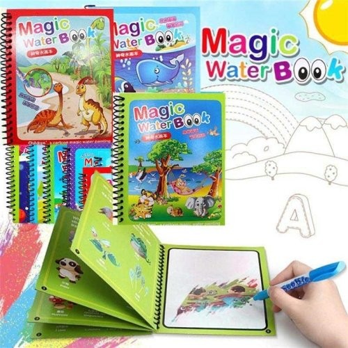 کتاب جادویی رنگ آمیزی با آب (مجیک واتر) مدل دایناسور کد BH07