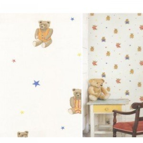 کاغذ دیواری انگلیسی اتاق کودک - تاینی تاتز G45158 tiny tots