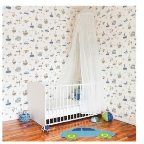 کاغذ دیواری انگلیسی اتاق کودک - تاینی تاتز G45163 tiny tots