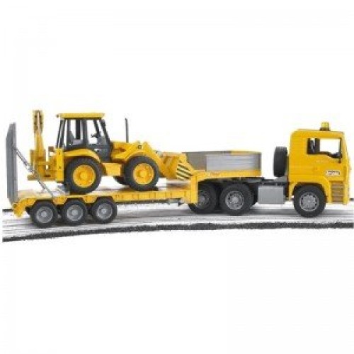 کامیون حمل لودر مان Loader Truck With JCB bruder 2776