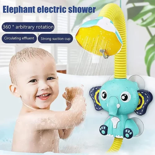 اسباب بازی حمام مدل فیل آب پاش آبی کد 836622A