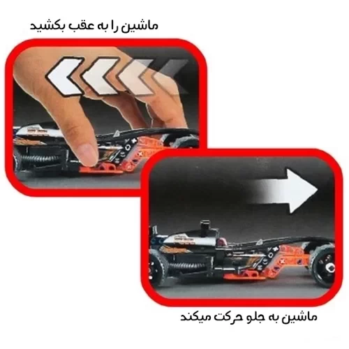 لگو اسباب بازی ماشین 137 تکه مدل فرمول یک رنگ نارنجی کد 3413