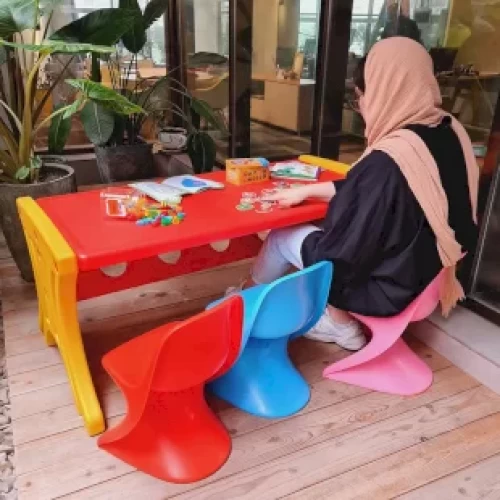 خرید میز کودک 6 نفره مستطیل