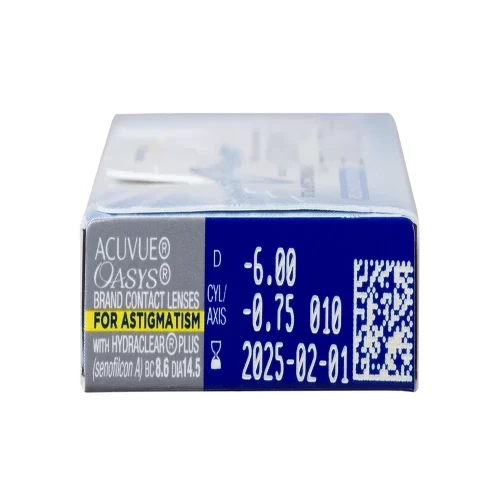 لنز طبی ماهانه آستیگمات اکیو وی اوسیس Acuvue Oasys HydraClear Plus - Image 3