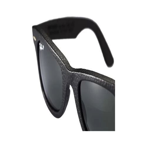 عینک آفتابی RayBan 2140QM Wayfarer Leather Green Classic G 15 - Image 5