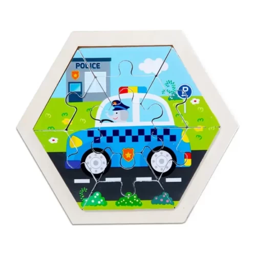 پازل چوبی کودک شش ضلعی کد 2231126