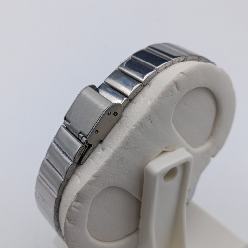 ساعت امگا دورنگین استیل صفحه آلبالویی (چری) زنانه - Image 3