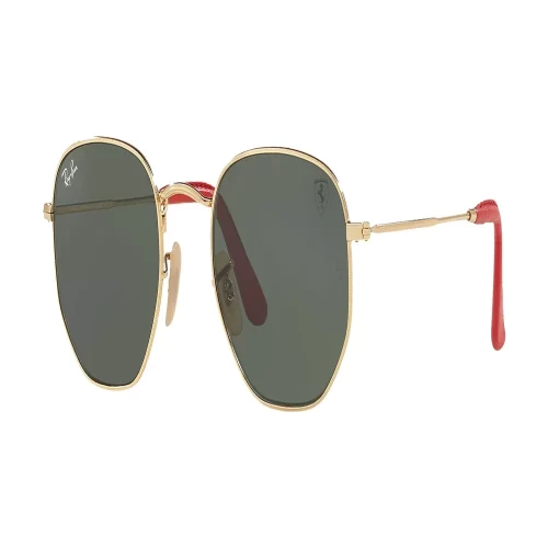 عینک آفتابی RayBan 3548NM Scuderia Ferrari Gold Green Classic G 15 - Image 2