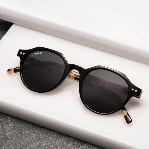 عینک آفتابی دی فرانکلین مدل D.franklin Ultra Light S Round Black / Black - Image 6