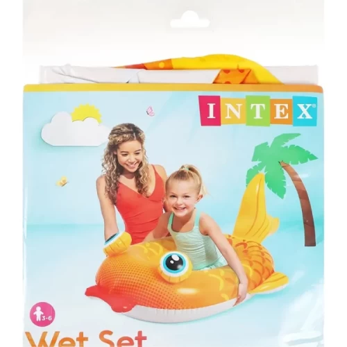 قایق بادی کودک اینتکس intex طرح ماهی کد P/59380/D