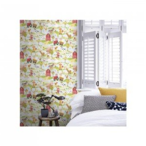کاغذ دیواری انگلیسی اتاق کودک - تاینی تاتز G45131 tiny tots