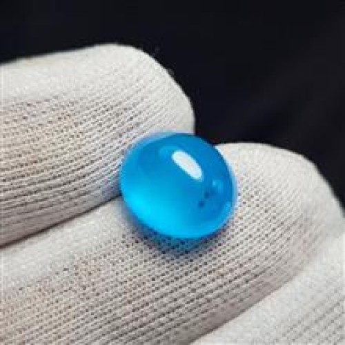 خرید نگین سنگ عقیق آبی آبدار معدنی کد وردسا