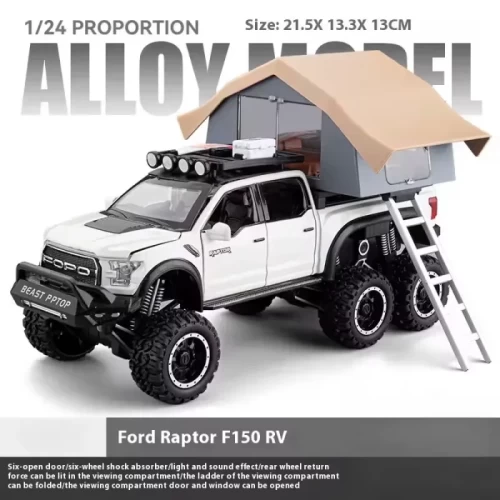ماکت ماشین عقب کش مدل Ford raptop با کمپر کد CZ65A