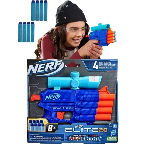 تفنگ اسباب بازی کودک مدل نرف آبی پررنگ NERF ELITE کد F5404
