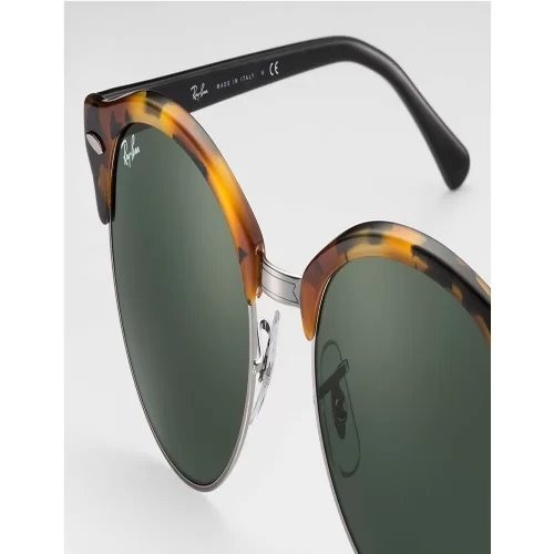 عینک آفتابی RayBan 4246 Clubround Tortoise Black Green Classic - Image 5