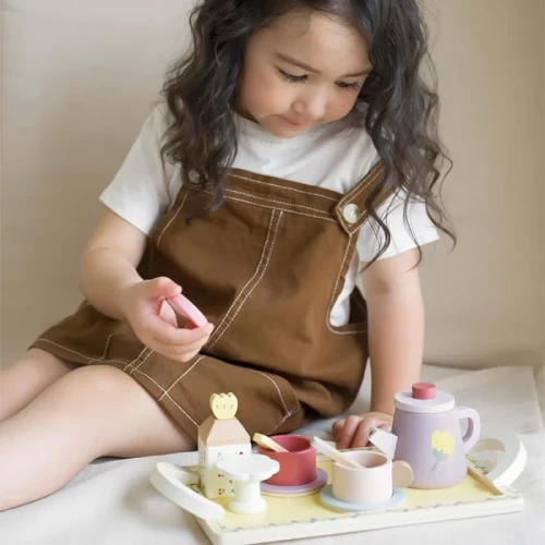 ست چای خوری چوبی کلاسیک ورلد GRACE Afternoon Tea Set classic world کد 50577