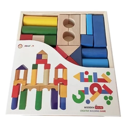 بازی فکری بلوک چوبی خانه سازی 30 تکه مدل P/136/C