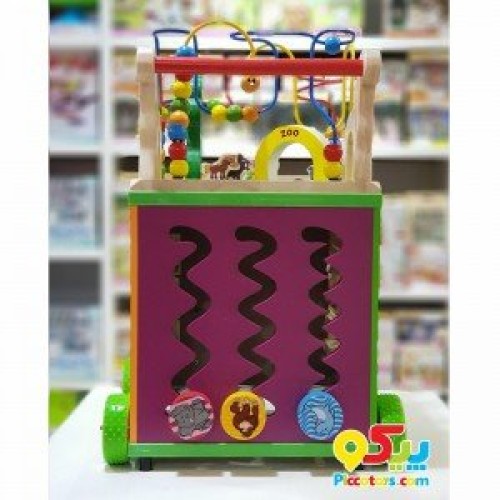 مکعب هوش چرخدار چوبی مدل SBD5846