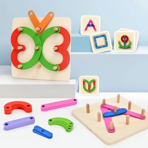 پازل آموزشی تطابق اشکال چوبی کد JHTOY656