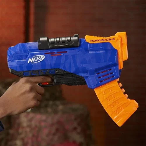 تفنگ اسباب بازی کودک نرف مدل NERF ELITE RUKKUS ICS8 کد E2654