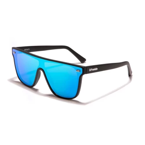 عینک آفتابی دی فرانکلین مدل D.franklin INFINITY / MATT BLACK - BLUE REVO - Image 4