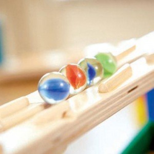 تیله های رنگی جورچین ۹1 تکه چوبیThe Roundabout hape کد 6005