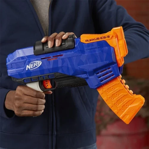 تفنگ اسباب بازی کودک نرف مدل NERF ELITE RUKKUS ICS8 کد E2654