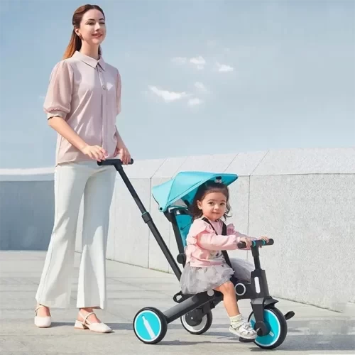 سه چرخه کودک سایبان دار رنگ تیفانی کد SL168