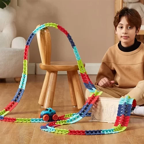 اسباب بازی ریسینگ 138 تکه با یک عدد ماشین کد P288